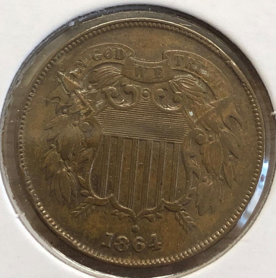 yɔi/iۏ؏tz AeB[NRC _RC [] 1864 LM 2Zgs[XO[h́AقڏzĂȂC9045 1864 LM 2-CENT PIECE GRADES ALMOST UNCIRCULATED #C9045