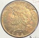 1925年の平和シルバーダラー非循環レインボートーン!!実際のコイン#C14014 1925 PEACE SILVER DOLLAR UNCIRCULATED RAINBOW TONED!! ACTUAL COIN #C14014