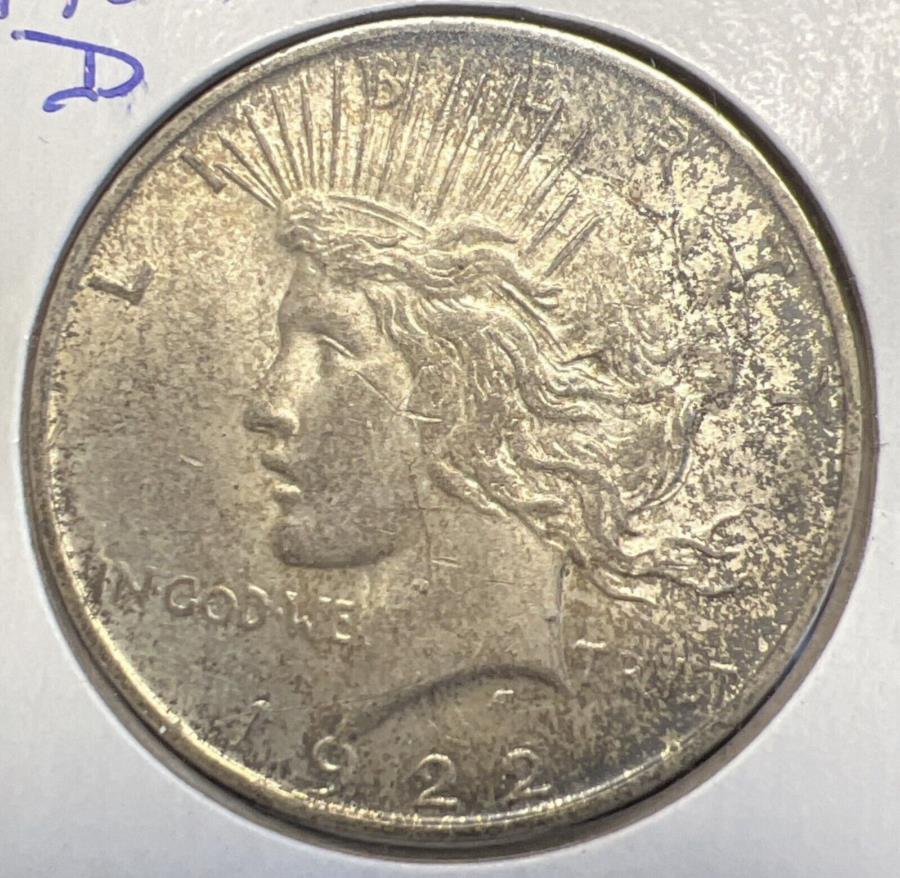 yɔi/iۏ؏tz AeB[NRC _RC [] 1922-daVo[_[ɍׂq..AN`ARCC15145 1922-D PEACE SILVER DOLLAR VERY FINE TONED ..ACTUAL COIN #C15145