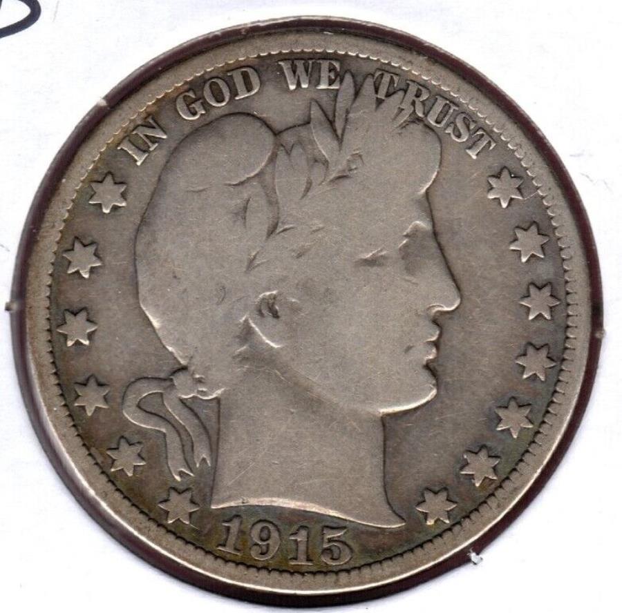  アンティークコイン モダンコイン  1915-Dバーバーハーフダラーグレード非常に良い4文字＃C9049 1915-D BARBER HALF DOLLAR GRADES VERY GOOD 4 LETTERS #C9049