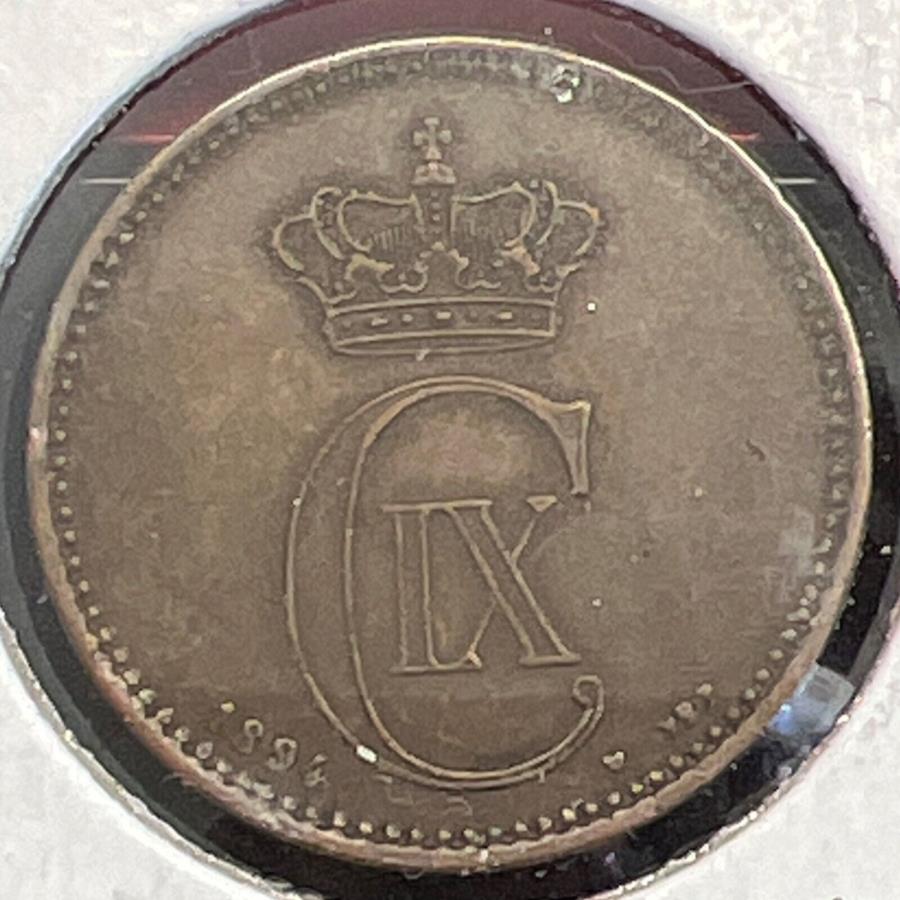 yɔi/iۏ؏tz AeB[NRC _RC [] 1894 5z΃f}[NGNXgt@CKM754.2ۂ̃RCC12515 1894 5 ORE DENMARK EXTRA FINE KM754.2 ACTUAL COIN #C12515