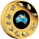 【極美品/品質保証書付】 アンティークコイン モダンコイン [送料無料] 2022グレートサザンランドオパールコイン - オーストラリア-2オンスppゴールドコイン - 2022 Great Southern Land Opal Coin - Australia - 2oz PP Gold Coin-