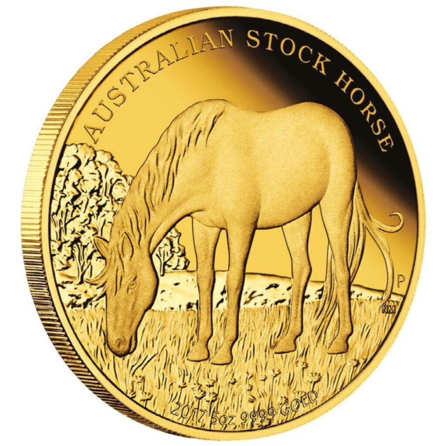 ڶ/ʼݾڽա ƥ 󥳥 [̵] 2017ȥꥢ - ȥꥢ - -5ppɥ - 2017 Australian Stock Horse - Australia - Wooden Case - 5oz PP G...