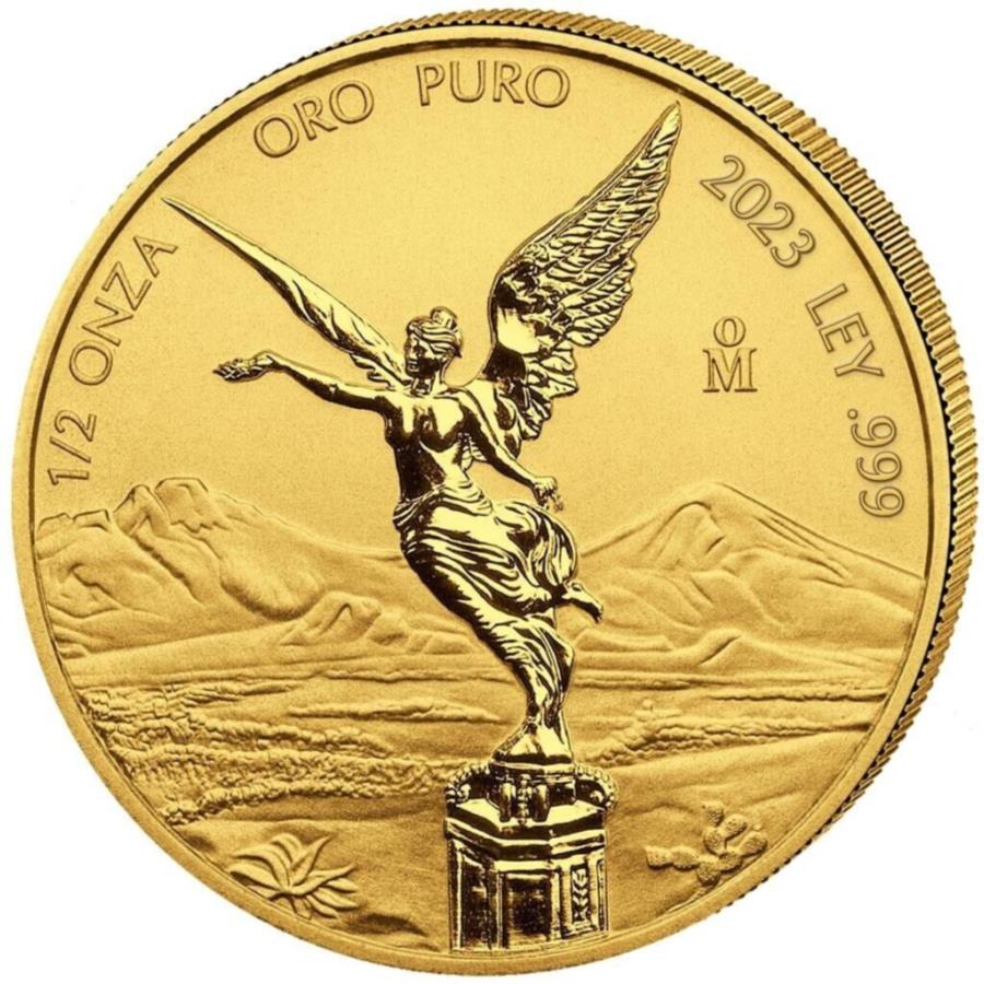  アンティークコイン モダンコイン  2023年のリバタド女神勝利 - メキシコ-1/2オンスの逆プルーフゴールドコイン - 2023 Libertad Goddess of Victory - Mexico - 1/2oz Reverse Proof Gold Coin-