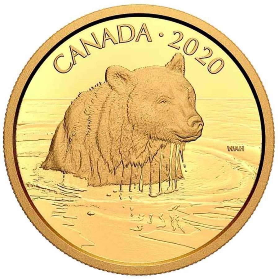 ڶ/ʼݾڽա ƥ 󥳥 [̵] ɥ󥰥ꥺ꡼٥磻ɥ饤եݡȥ졼ȡ2nd2020-ʥ - -35 GR PP- Gold Coin Grizzly Bear Wildlife Portraits (2nd) 2020 - Canada - in case - 35gr PP-