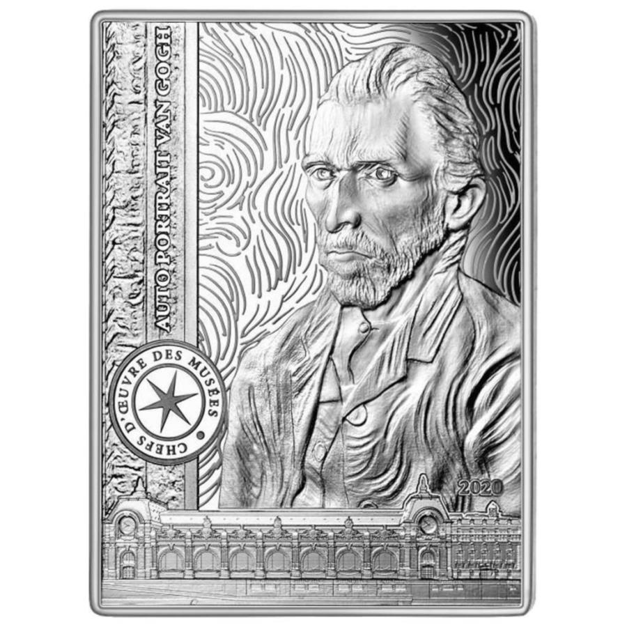 ڶ/ʼݾڽա ƥ 󥳥 [̵] 2020󥴥åۥեݡȥ졼ȥС - ե - -22.2 gr pp- 2020 Van Gogh Self Portrait Silver Coin - France - in Case -22.2 gr PP-