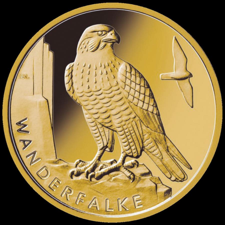  アンティークコイン モダンコイン  ゴールドコインピアファルコンDドイツ2019-ネイティブバード（4番目）-1/8オンスst- Gold Coin Peer Falcon D Germany 2019 - Native Birds (4th) - 1/8oz ST-