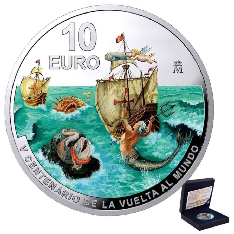 yɔi/iۏ؏tz AeB[NRC _RC [] MagellanStra?eSilverCoini2ndjE2020N̍ŏ̎ - XyC-27 gr pp- Magellan Stra?e Silver Coin (2nd) First circumnavigation of the world 2020 - Spain - 27 gr PP-