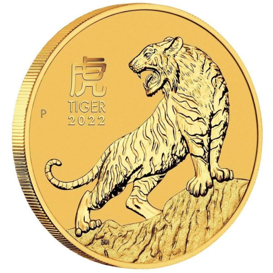 タイガーゴールドコインの年（3番目）2022-オーストラリア - 投資コイン-1/20オンスst- Year of the Tiger Gold Coin (3rd) 2022 - Australia - Investment Coin - 1/20oz ST-