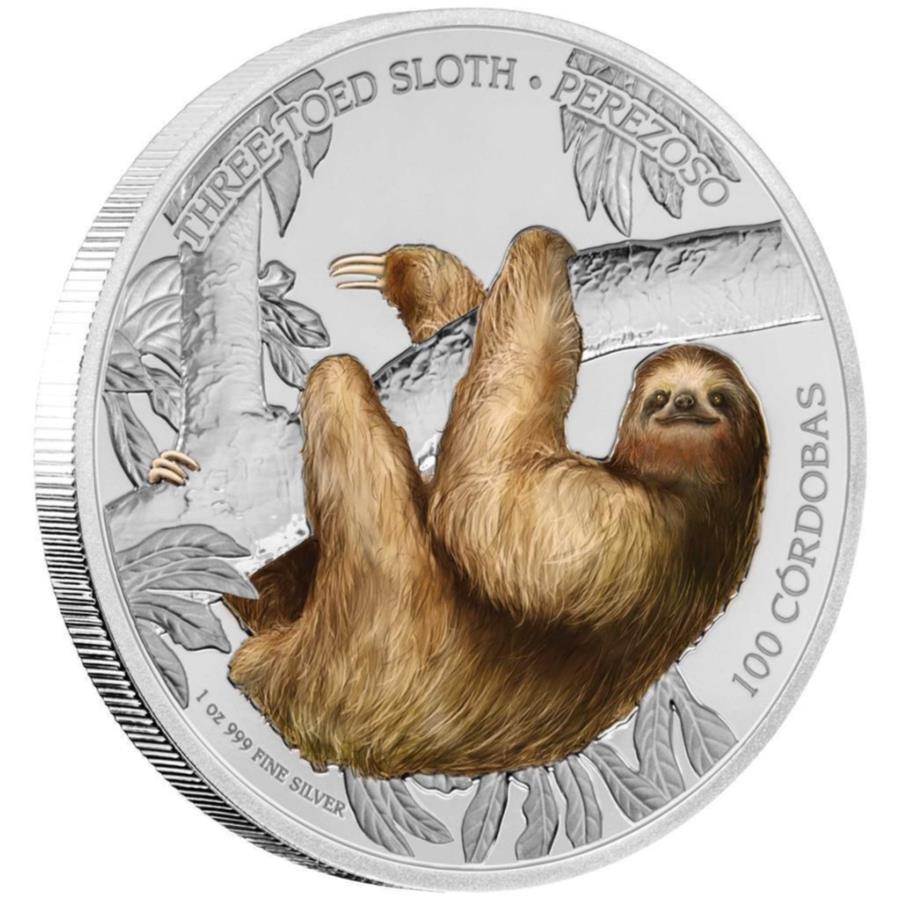 ڶ/ʼݾڽա ƥ 󥳥 [̵] Сȥץե󥬡ʥޥΡ2.2018˥饰ʪ-1oz pp- Silver Coin Triple Finger Sloth (2.) 2018 Wildlife of Nicaragua - 1oz PP-