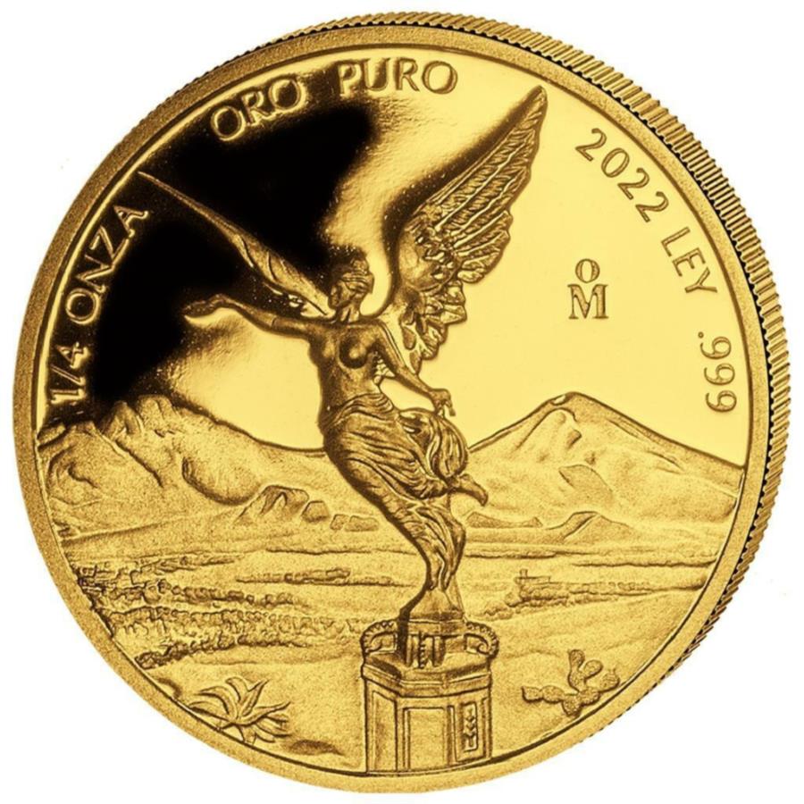 Goldm?nzeLibertadSiegesg?ttin2022 -Mexiko -1/4 Oz pp Goldm?nze Libertad Siegesg?ttin 2022 - Mexiko - 1/4 Oz PP