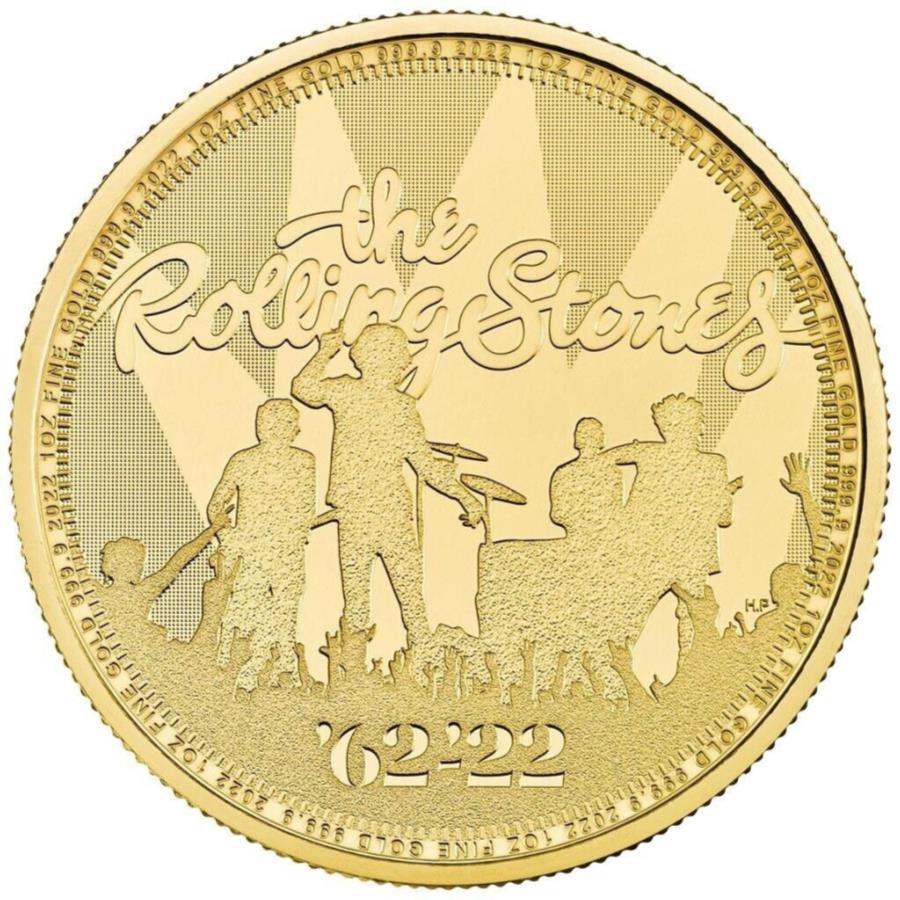 【極美品/品質保証書付】 アンティークコイン モダンコイン [送料無料] ローリングストーンズミュージックレジェンドゴールドコイン（5th）2022 -UK -1oz st- The Rolling Stones Music Legends Gold Coin (5th) 2022 - UK - 1oz ST-