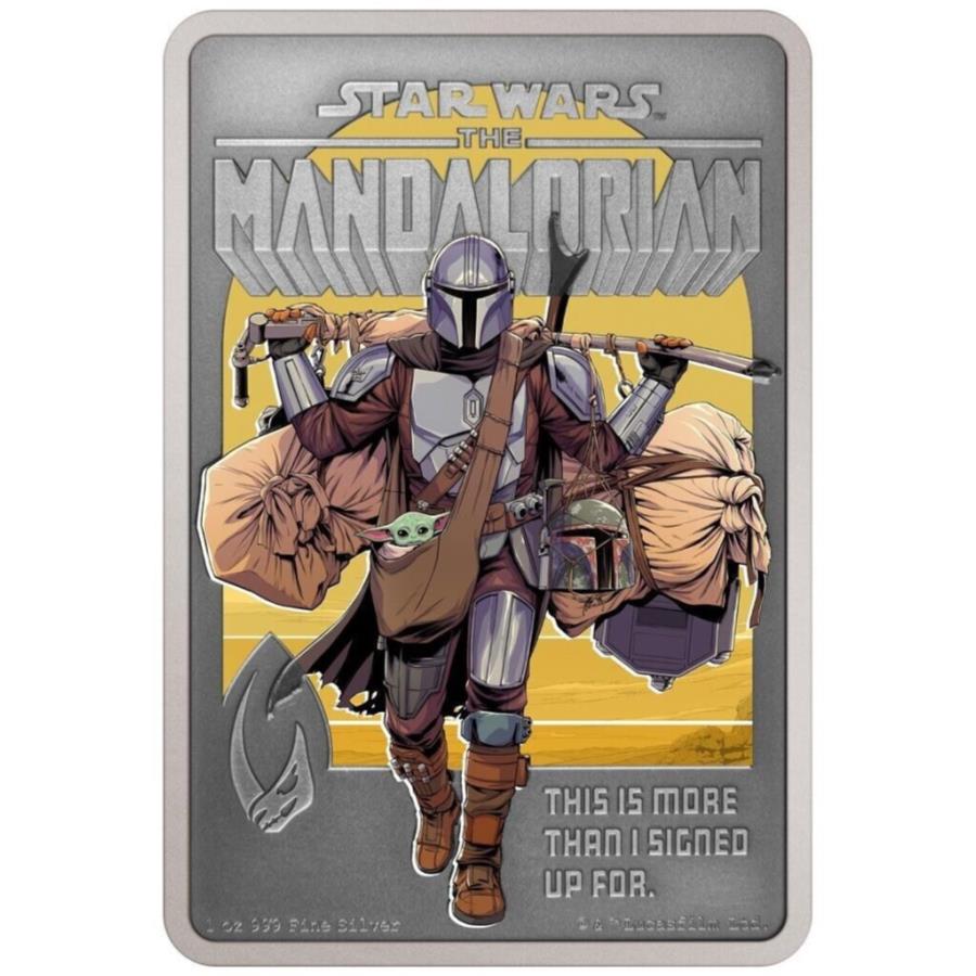 yɔi/iۏ؏tz AeB[NRC _RC [] }_A?|X^[Vo[RCi1stj2022-1ozAeB[Ndグ - The Mandalorian? Posters Silver Coin (1st) 2022 - 1oz Antique Finish-