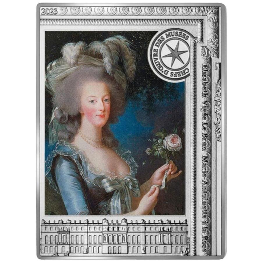 Х2023 -France -22.2 gr pp-ޥ꡼ȥͥåȥС - Marie Antoinette Silver Coin with a Rose 2023 - France - 22.2 gr PP-