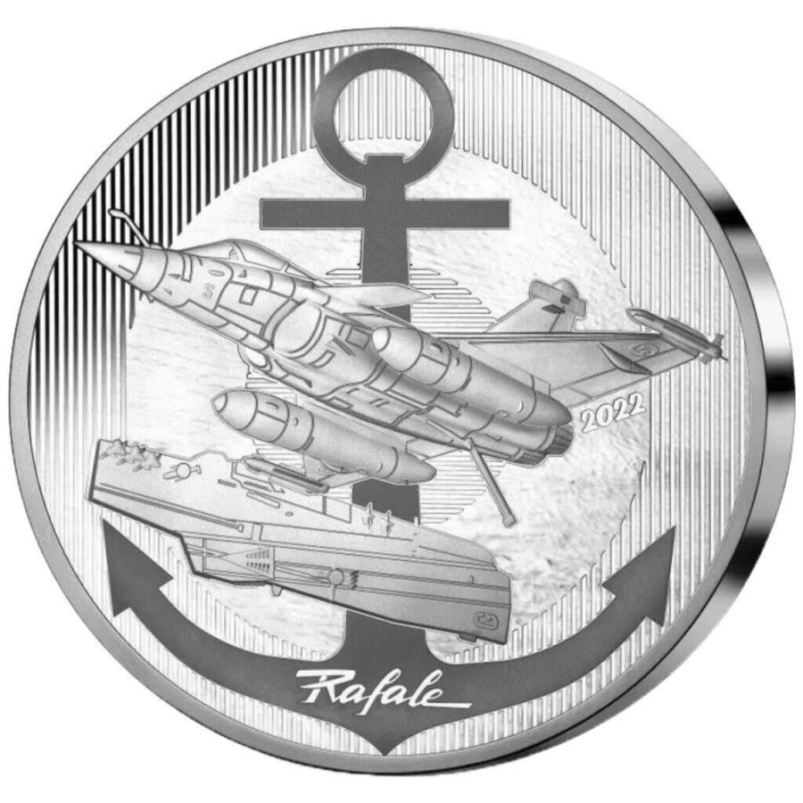 【極美品/品質保証書付】 アンティークコイン モダンコイン 送料無料 Rafale Aviation and History Silver Coin（10th）2022 -France -22.2 gr pp- Rafale Aviation and History Silver Coin (10th) 2022 - France - 22.2 gr PP-