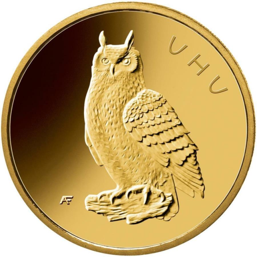  アンティークコイン モダンコイン  2018 UHU Dドイツゴールドコイン - ネイティブバード（3番目）-1/8オンスst- 2018 Uhu D Germany Gold Coin - Native Birds (3rd) - 1/8oz ST-