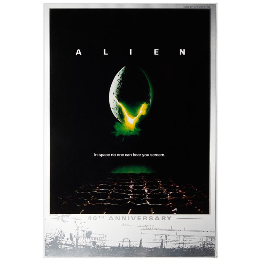 yɔi/iۏ؏tz AeB[NRC _RC [] Vo[tBGCA?tB|X^[40.LO2019-I[XgA-35 gr st- Silver Film Alien? Film Poster 40. Anniversary 2019 - Australia - 35 gr ST-