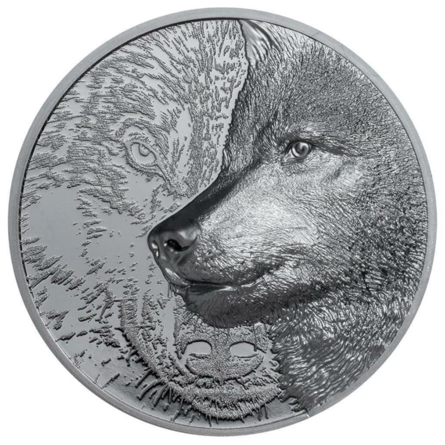 yɔi/iۏ؏tz AeB[NRC _RC [] Mystic Wolfi2ndjSilver Coin 2021 Wild Mongolia -Ultra High Relief -2 Oz BP- Mystic Wolf (2nd) Silver Coin 2021 Wild Mongolia - Ultra High Relief - 2 Oz BP-