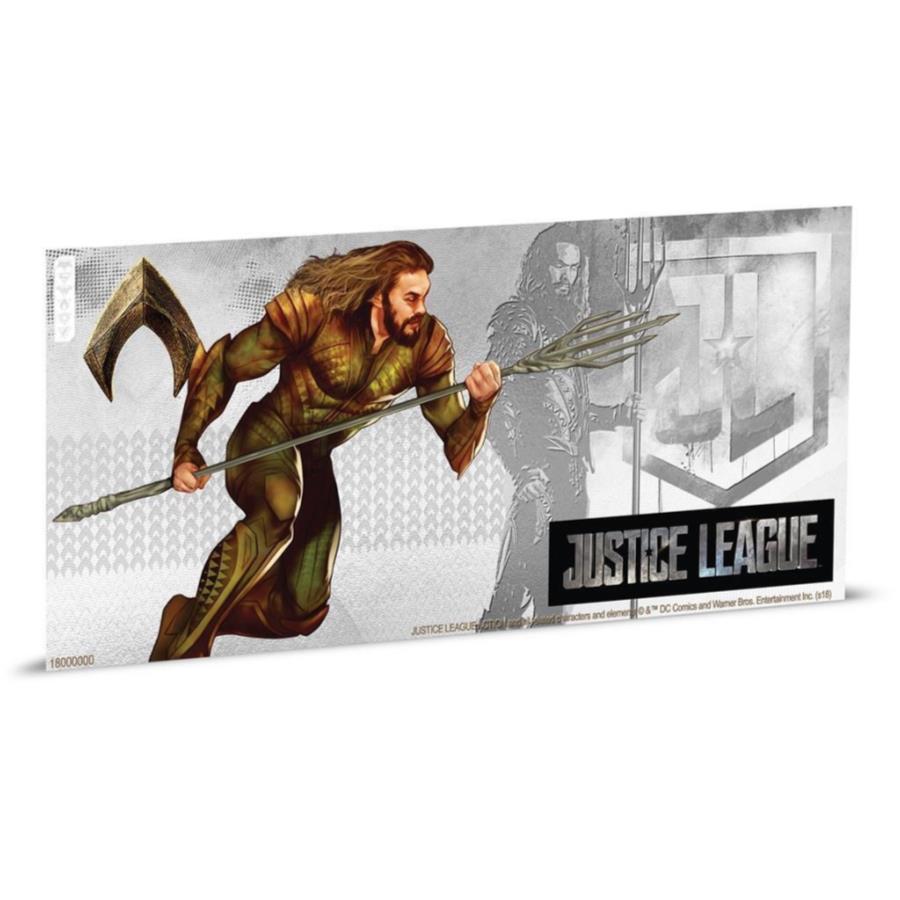 Aquaman?Justice League?2Silver Coin Note 2018 -Niue -5 Gr St- Aquama...