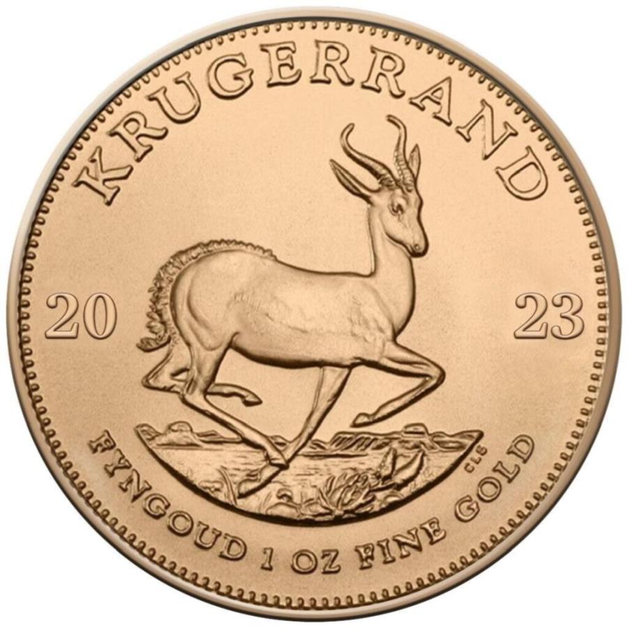 【極美品/品質保証書付】 アンティークコイン モダンコイン [送料無料] 南アフリカKrugerrand 2023ゴールドコイン - 投資コイン-1 oz st- South Africa Krugerrand 2023 Gold Coin - Investmen…