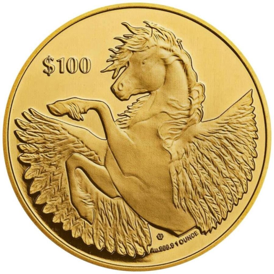 【極美品/品質保証書付】 アンティークコイン モダンコイン [送料無料] Pegasus 2023 Gold Coin -Brit。バージン諸島 - プレミアム投資コイン-1 oz st- Pegasus 2023 Gold Coin - Brit. Virgin Islands - Premium Investment Coin - 1 Oz ST-