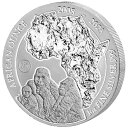 Mountain Gorilla African Ounce(17th)Silver Coin 2023 -Rwanda Investment Coin -1 oz st- Mountain Gorilla African Ounce (17th) Silver Coin 2023 - Rwanda Investment Coin - 1 Oz ST-(3)
