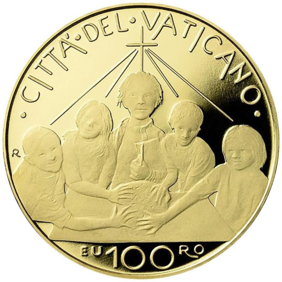 ڶ/ʼݾڽա ƥ 󥳥 [̵] ɥ100桼Х̷ˡ2022--30 gr pp- Gold coin 100 euros Vatican Apostolic Constitution 2022 - in case - 30 gr PP-