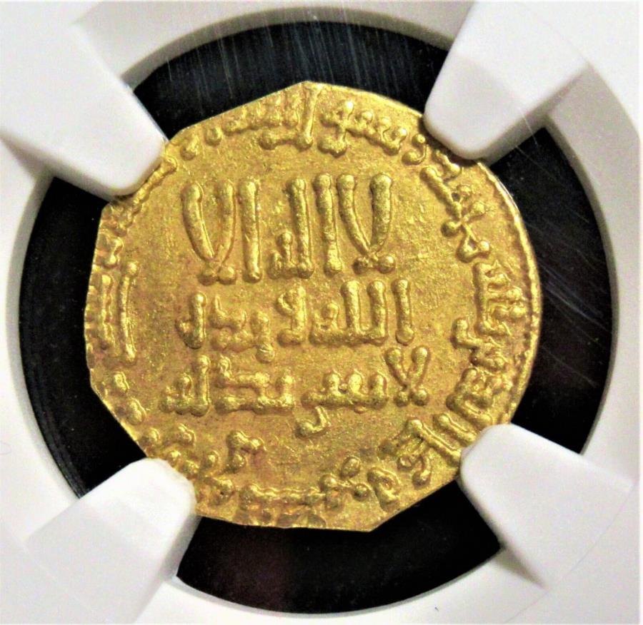 【極美品/品質保証書付】 アンティークコイン モダンコイン [送料無料] Abbasid。温度。 Al-Mansur（AH 136-158）ゴールドディナールAH 157、グラフィティ - クリップNGC。 Abbasid. temp. al-Mansur (AH 136-158) gold Dinar AH 157, Graffiti - Clipped NGC.
