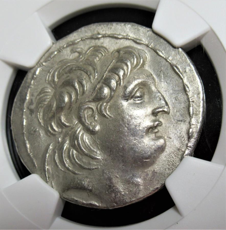 ڶ/ʼݾڽա ƥ 󥳥 [̵] SelleucidAntiochus VII EuergetesSidetes138-129 BC AR TETRADRACHM NGC CH XF SELEUCID: Antiochus VII Euergetes (Sidetes) 138-129 BC AR tetradrachm NGC Ch XF