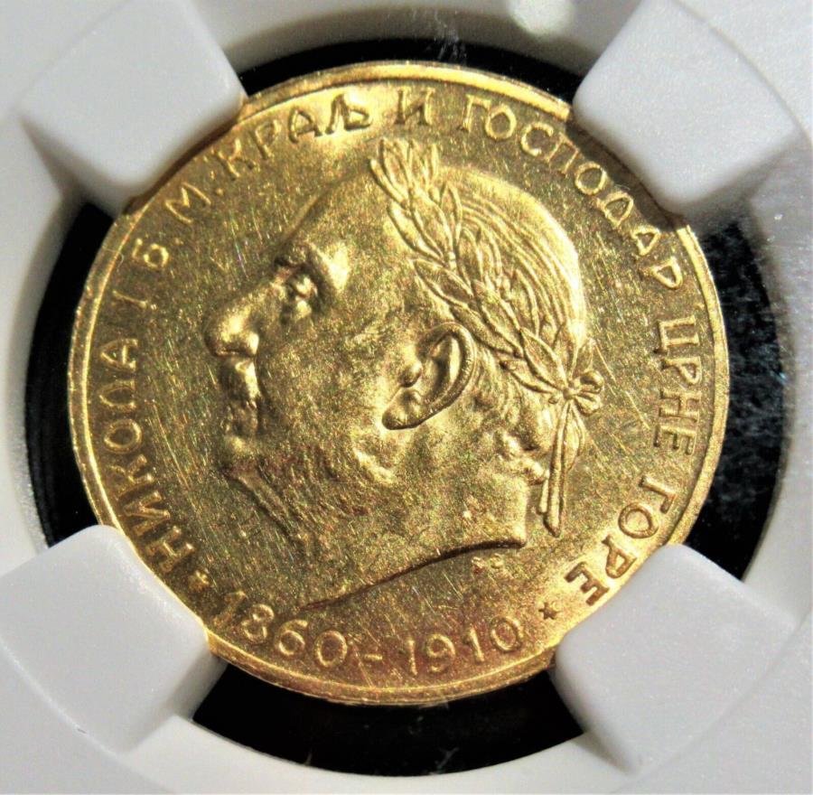 ڶ/ʼݾڽա ƥ 󥳥 [̵] ƥͥ191020ڥѥ50ǯKM-11 NGC MS-61 Montenegro: 1910 Gold 20 Perpara 50th Year of Reign KM-11 NGC MS-61.