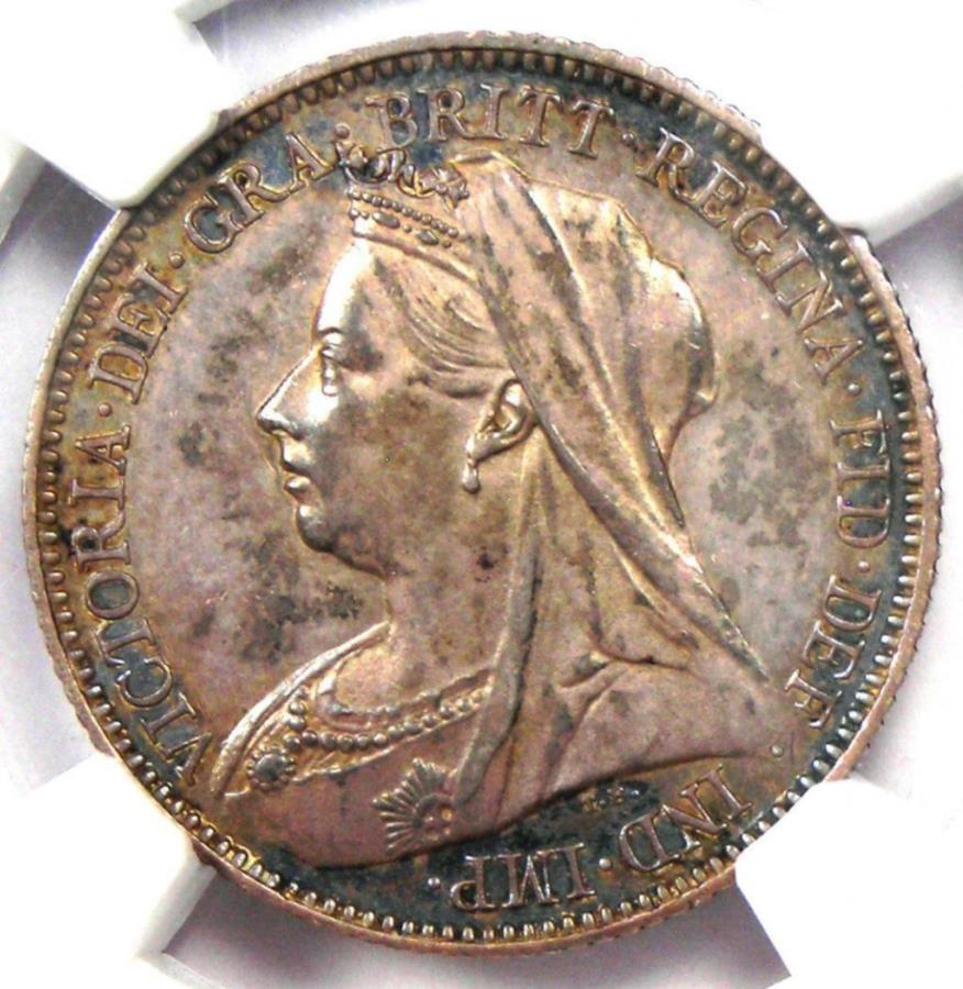 yɔi/iۏ؏tz AeB[NRC _RC [] 1893؋uerNgAVbNXyXRC6p-FNGC PR63iPF63j 1893 PROOF Britain Victoria Sixpence Coin 6P - Certified NGC PR63 (PF63)