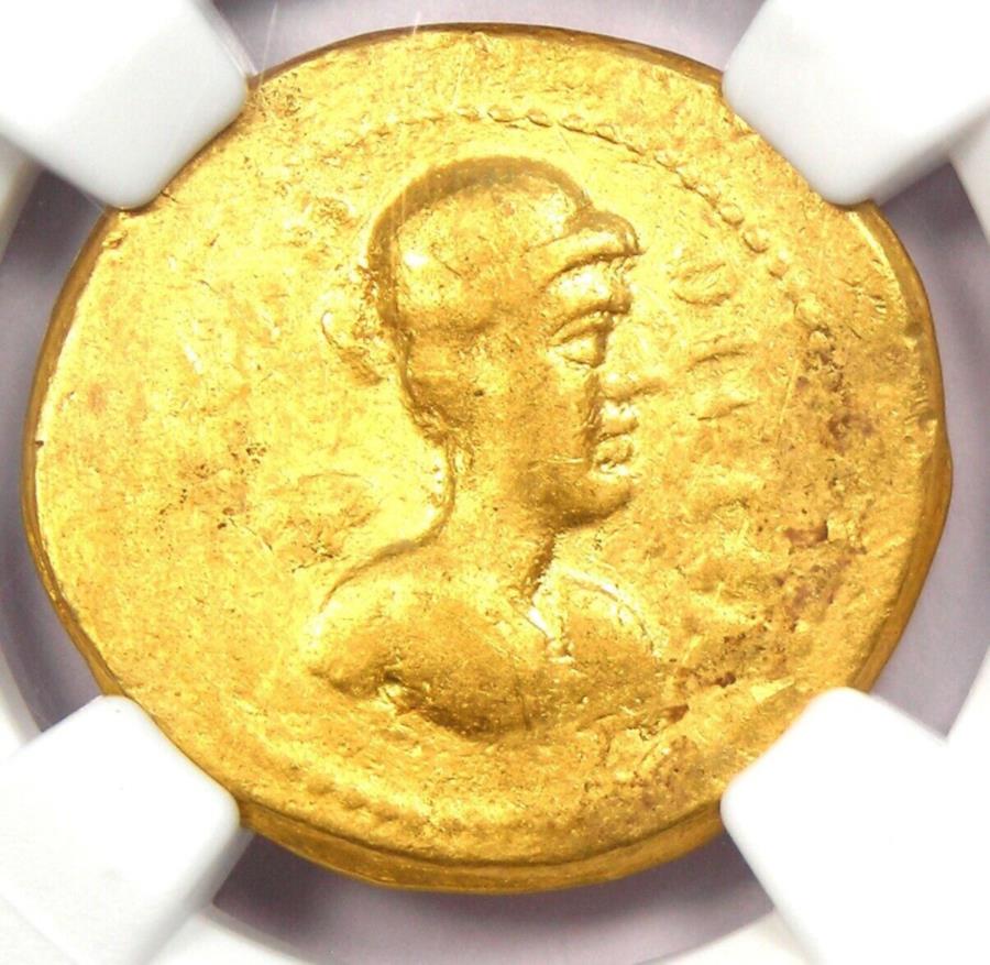 【極美品/品質保証書付】 アンティークコイン モダンコイン [送料無料] Julius Caesar Gold Av Aureus Gold Coin（紀元前45年、L。Plancus） - 認定NGCファイン Julius Caesar Gold AV Aureus Gold Coin (45 BC, L. Plancus) - Certified NGC Fine