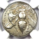 Ionia ephesus Silver ar tetradrachm Bee Stag Coin 300 BC-認定NGC VF Ionia Ephesus ...