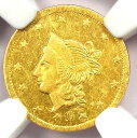 1870 Liberty California Gold Dollar G $ 1 BG -1202 R5 -NGC MS62- $ 3,000価値! 1870...