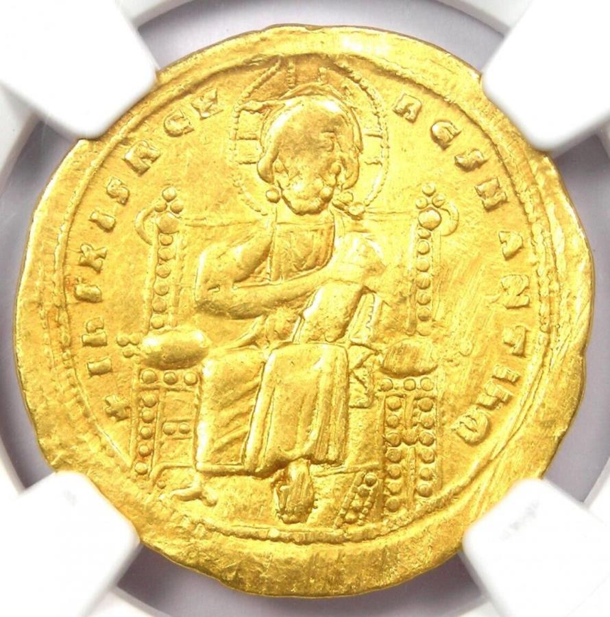 yɔi/iۏ؏tz AeB[NRC _RC [] Romanus III av Gold Nomisma Jesus Christ Coin 1028 AD -CERTIFIED NGC CHOICE VF Romanus III AV Gold Nomisma Jesus Christ Coin 1028 AD - Certified NGC Choice VF