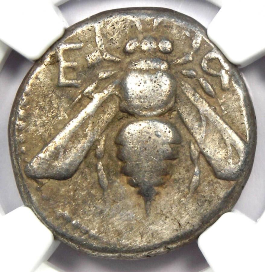 【極美品/品質保証書付】 アンティークコイン モダンコイン 送料無料 Ionia ephesus Silver ar tetradrachm Bee Stag Coin 300 -NGC Choice fine Ionia Ephesus Silver AR Tetradrachm Bee Stag Coin 300 BC - NGC Choice Fine