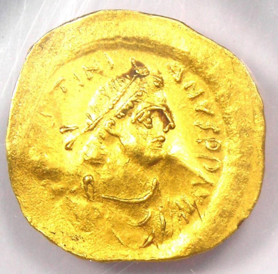  アンティークコイン モダンコイン  Justinian I AV Tremissis Gold Byzantine Coin 527-565 AD -Certified NGC XF（EF） Justinian I AV Tremissis Gold Byzantine Coin 527-565 AD - Certified NGC XF (EF)