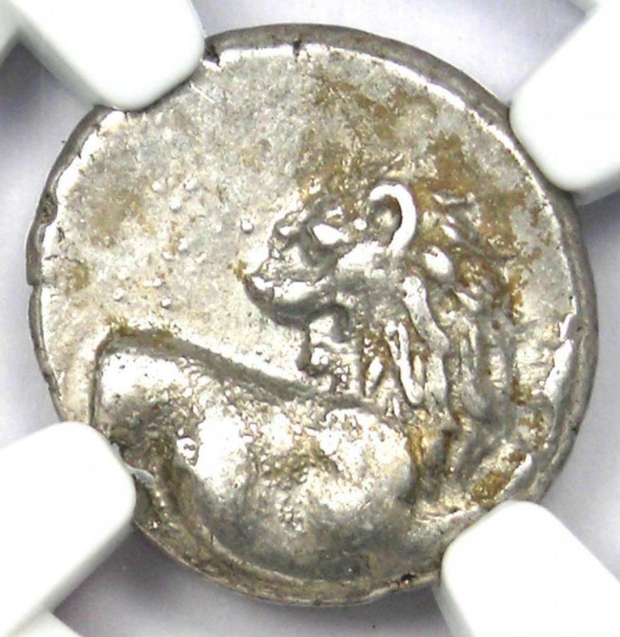 yɔi/iۏ؏tz AeB[NRC _RC [] Thracian Chersonesus ar Hemidrachm Lion Silver Coin 300 BC -CERTIFIED NGC AU Thracian Chersonesus AR Hemidrachm Lion Silver Coin 300 BC - Certified NGC AU