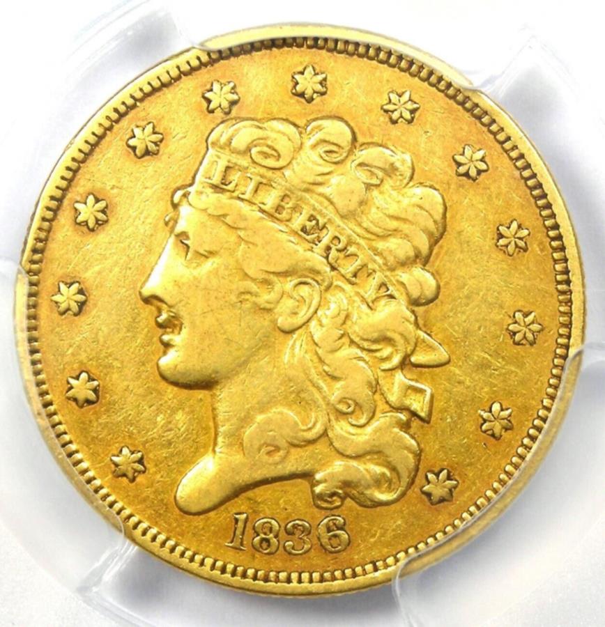 1836饷åɥϡե$ 5 - ǧPCGS VFǥơ - 쥢 1836 Classic Gold...