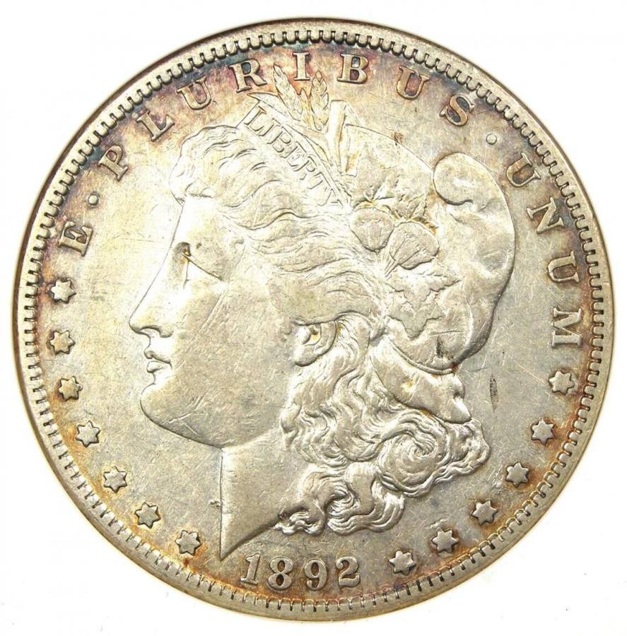 yɔi/iۏ؏tz AeB[NRC _RC [] 1892 -S[KVo[_[$ 1-FANACS VF35-ATtVXRRCI 1892-S Morgan Silver Dollar $1 - Certified ANACS VF35 - Rare San Francisco Coin!