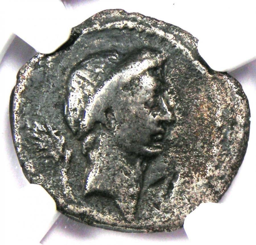 【極美品/品質保証書付】 アンティークコイン モダンコイン [送料無料] Julius Caesar AR Denarius Silver Bull Coin（紀元前42年、L。Regulus）-NGCチョイスファイン Julius Caesar AR Denarius Silver Bull Coin (42 BC, L. Regulus) - NGC Choice Fine