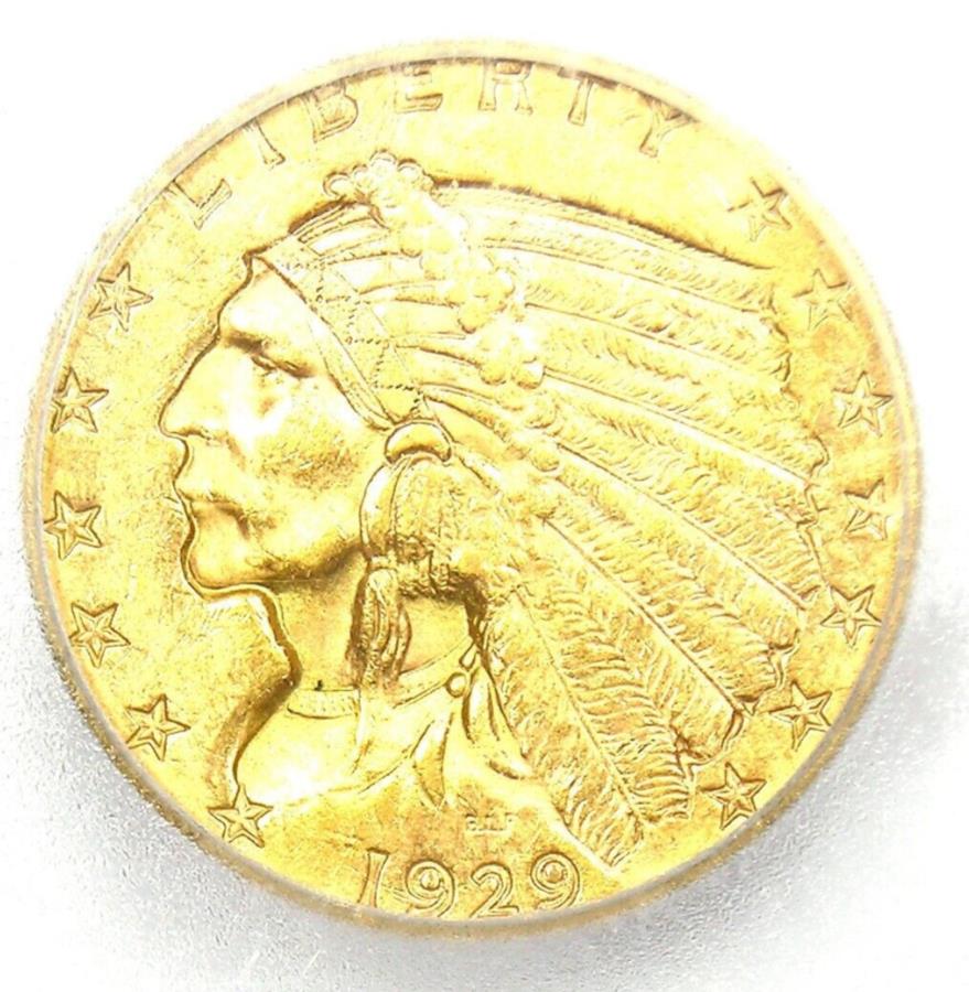 yɔi/iۏ؏tz AeB[NRC _RC [] 1929NCfBAS[hNH[^[C[O$ 2.50RC - FICG MS63ibu uncj - AI 1929 Indian Gold Quarter Eagle $2.50 Coin - Certified ICG MS63 (BU UNC) - Rare!