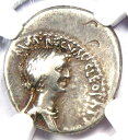 Cleopatra VIIとMarc Antony Ar Denarius Silver Coin 34 BC-認定NGC VF Cleopatra VII a...