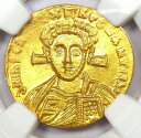 Justinian II Gold Av Solidus Jesus Christ Coin 705 AD -CERTIFIED NGC MS(UNC) Jus...