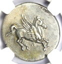ACARNANIA LEUCAS SILVER STATER 300 BC PEGASUSおよびATHENA COIN -NGC XF(EF) Acarnani...