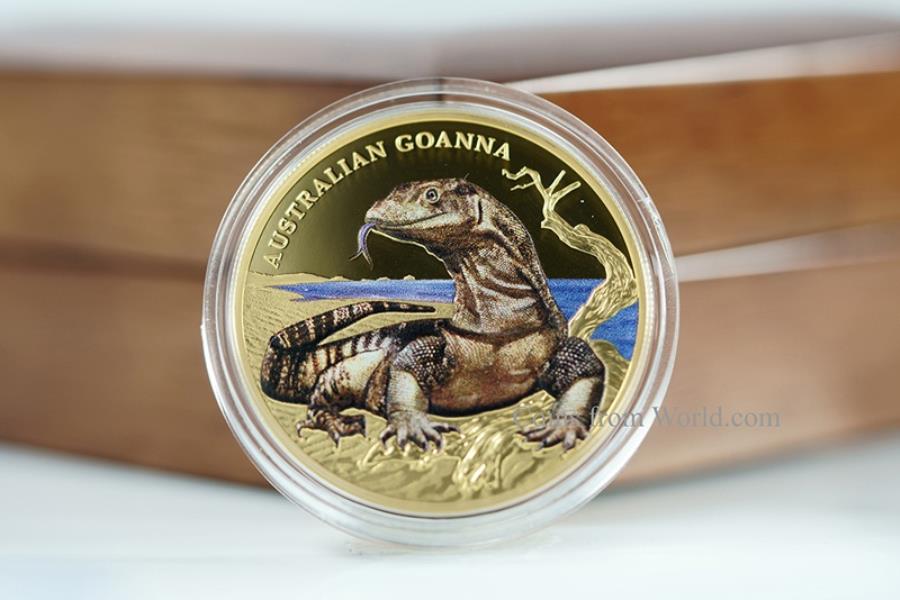 yɔi/iۏ؏tz AeB[NRC _RC [] Niue 2017 100 $ڂׂ঒Goanna1oz Gold Proof Coin Niue 2017 100$ Remarkable Reptiles GOANNA 1oz Gold Proof Coin