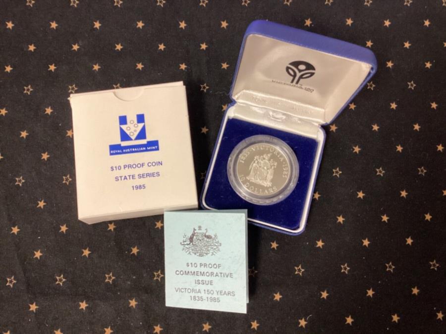 ڶ/ʼݾڽա ƥ 󥳥 [̵] 1985ӥȥꥢ150ǯȥꥢ$ 10ɥ20gС-OGP/COA 1985 Victoria 150 Years Australia $10 Dollar 20g Silver Coin - OGP/COA