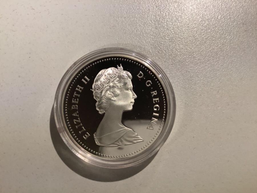  アンティークコイン モダンコイン  1982カナダシルバーワンダラープルーフコインw/ケースA14.62 1982 Canadian Silver One Dollar Proof Coin W/Case A14.62