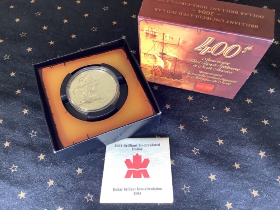 yɔi/iۏ؏tz AeB[NRC _RC [] 2004NJi_400NLOkĂ̍ŏ̃tXAn 2004 Canada 400th anniversary first French settlement in North America Proof