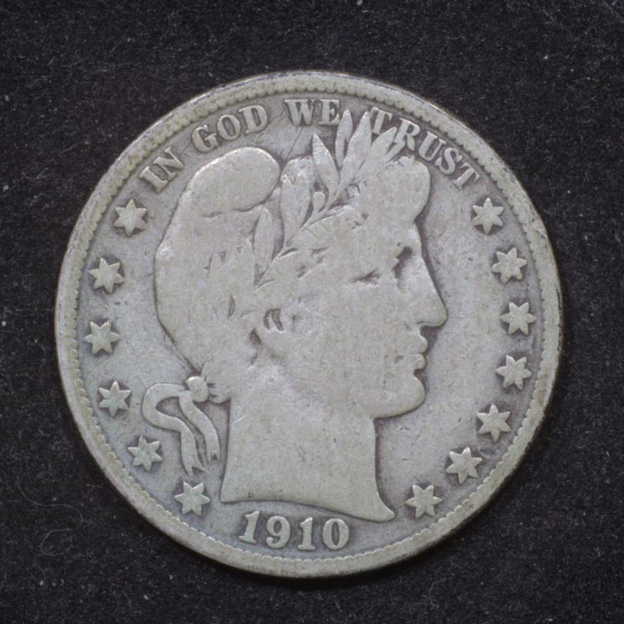 ڶ/ʼݾڽա ƥ 󥳥 [̵] 1910 -sССȾɥ - ե-90󥷥С!! - Ũʥ!! 1910-S Barber Half Dollar - FULL RIMS - 90% Silver!! - NICE COIN!!